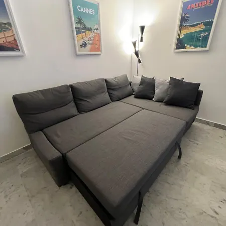 Appart 2 Pieces /4 Couchages En Front De Mer Avec Terrasse, Clim Et Parking Gratuit Vallauris